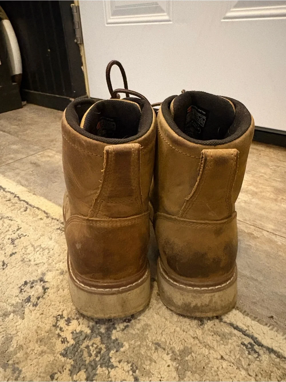 Men's Tan Brunt Marian Moc Toe Work Boots